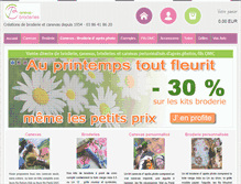Tablet Screenshot of canevas-broderies.com